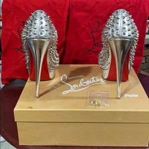 Christian Louboutin Lady Peep Spikes 150mm